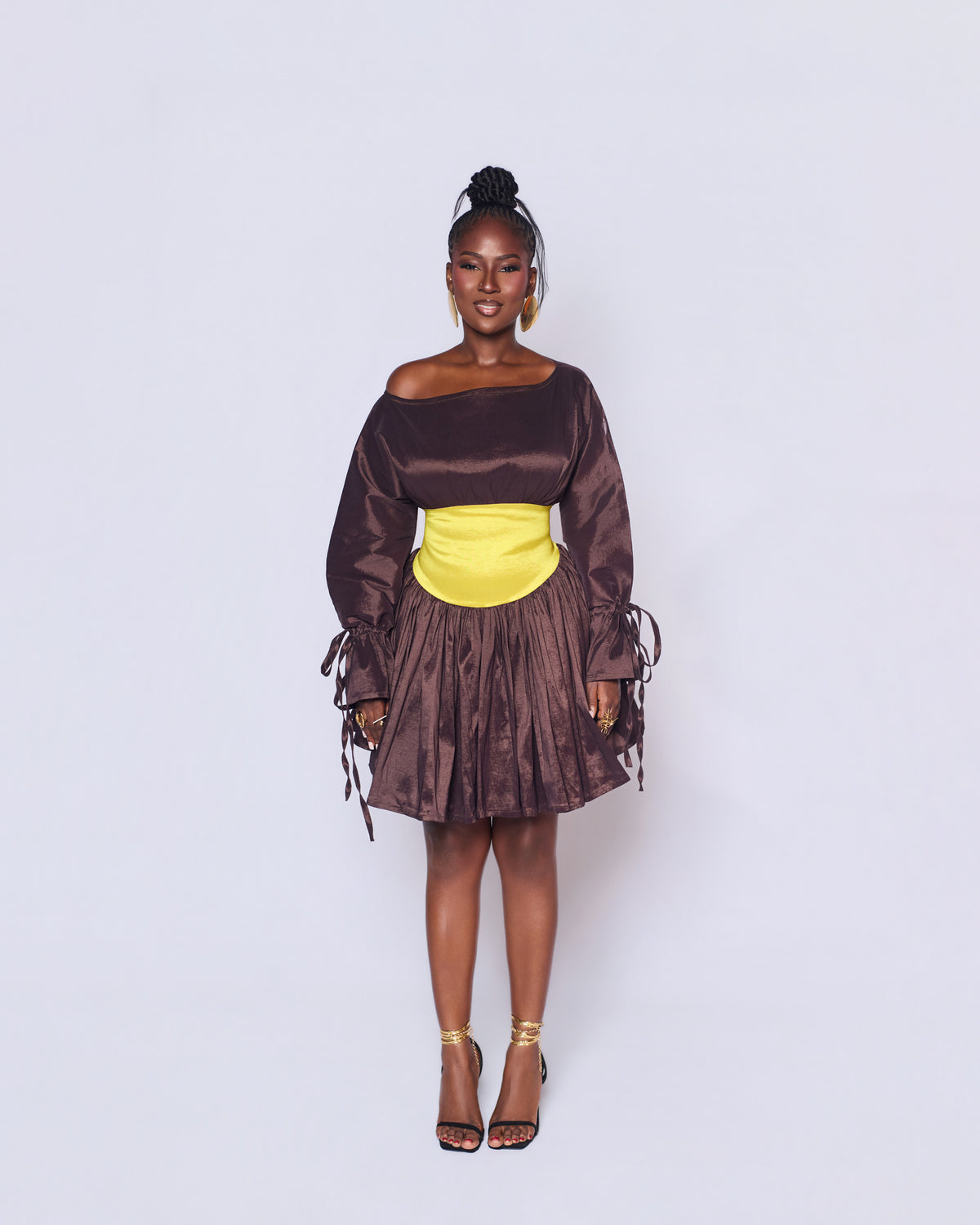 ARYA DRESS - MOCHA SUN